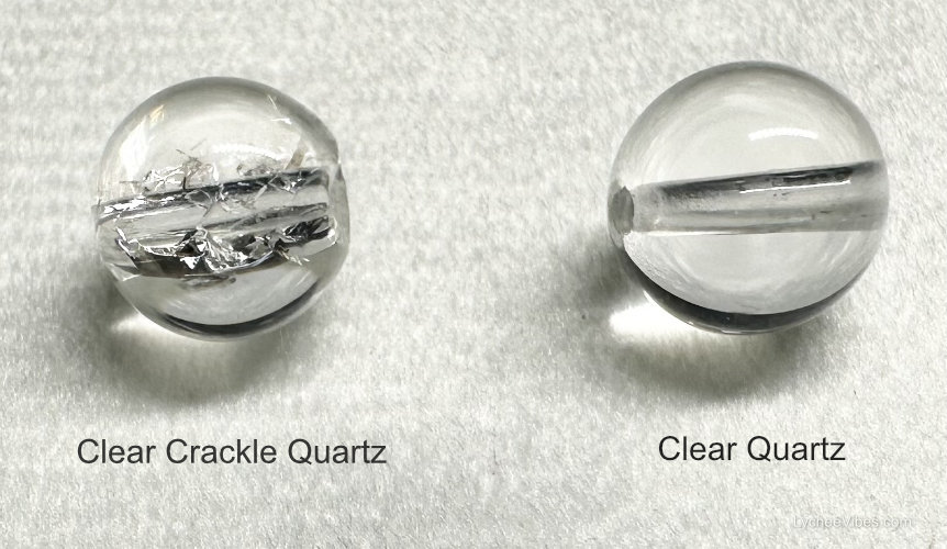 Clear Crackle Quartz & Clear Quartz